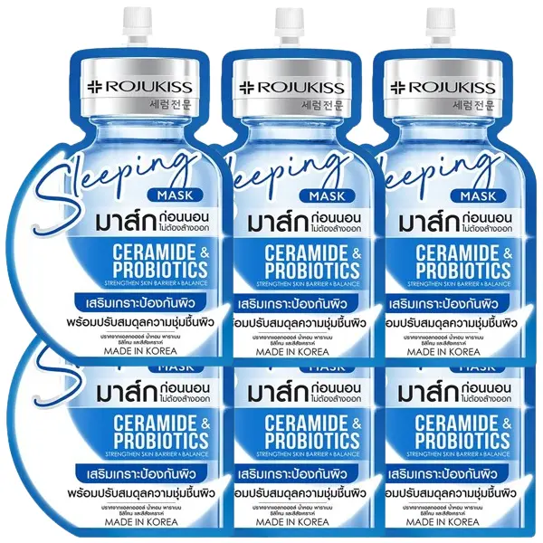 Rojukiss - Ceramide & Probiotics Sleeping Mask (Pack of 6)