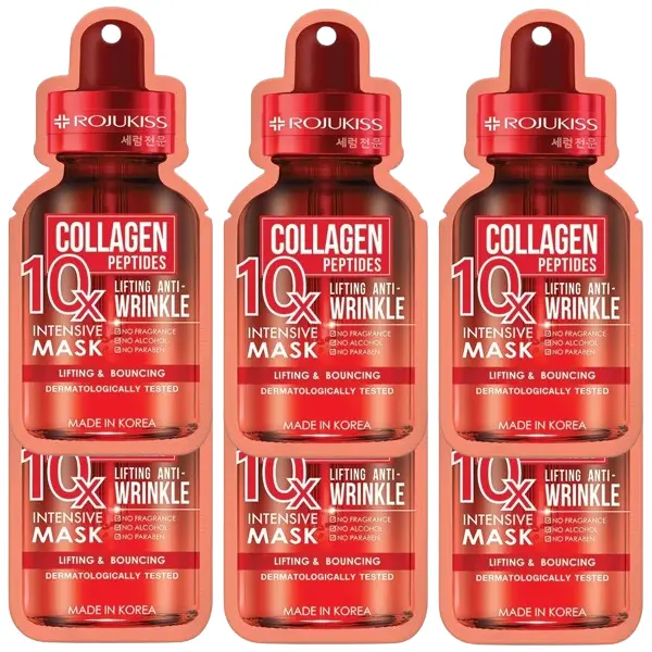 Rojukiss - Collagen Peptides 10X Lifting Anti-Winkle Intensive Mask (Pack of 6)