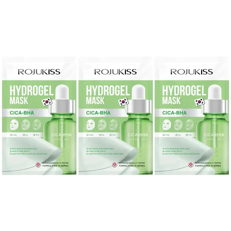 Rojukiss - Hydrogel Mask Cica-BHA (Pack of 3)