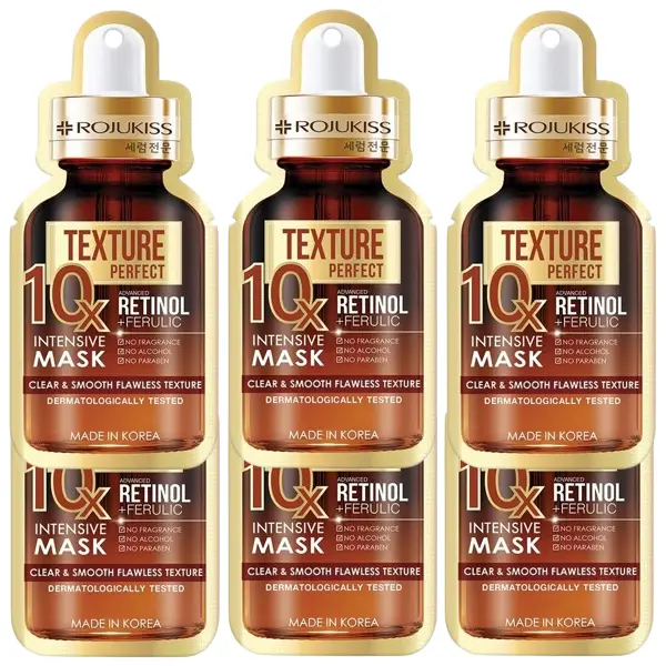 Rojukiss - Perfect Texture 10X Retinol Intensive Mask (Pack of 6)