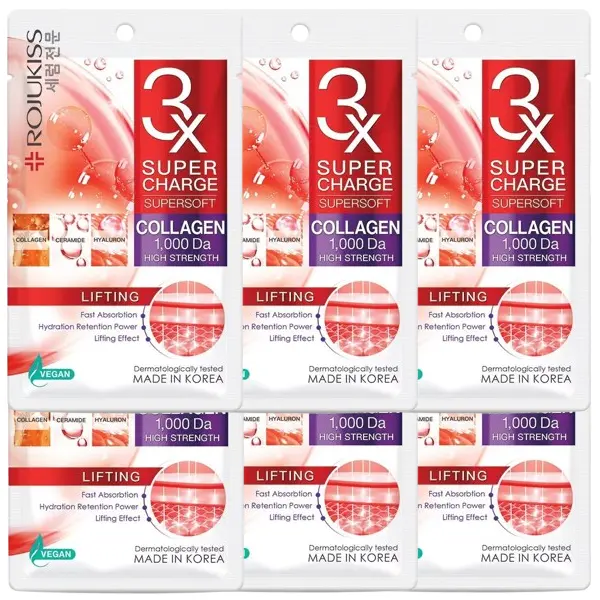 Rojukiss - Super Charge Supersoft Collagen Lifting Mask (Pack of 6)