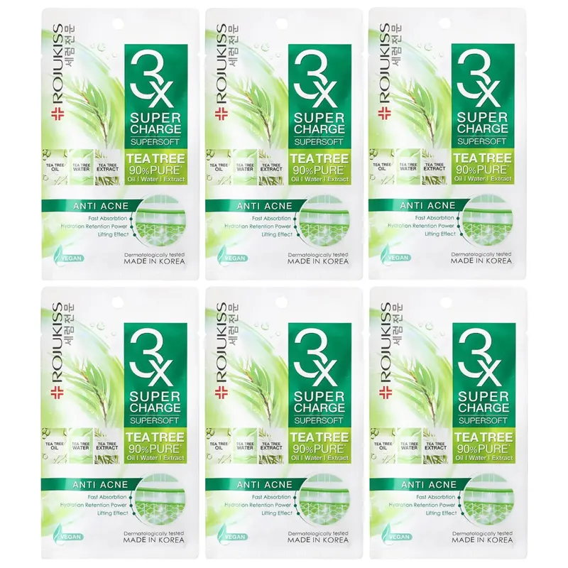 Rojukiss - Supercharge Supersoft Anti Acne Mask 25ml. (Pack of 6)