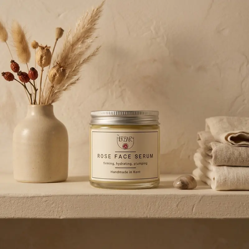 Rose Face Serum with Rosehip Oil & Vitamin E