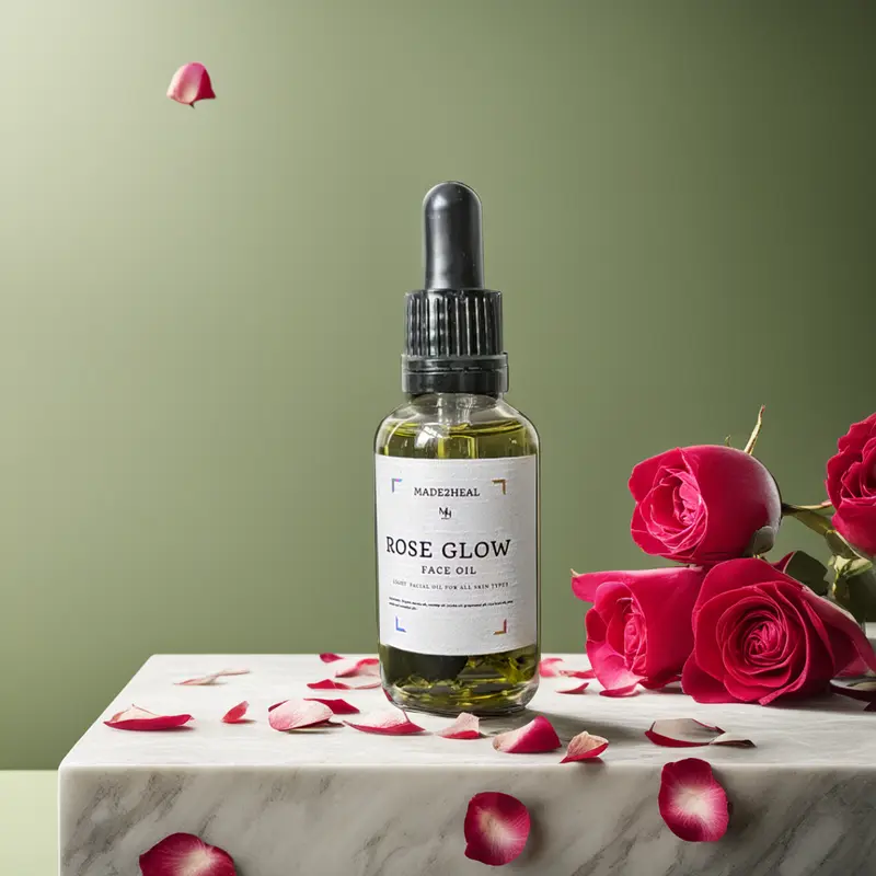 Rose Glow Face Oil Softening Fine Lines, Tighten Pores And Keeping Skin Hydrated And Well-Nourished