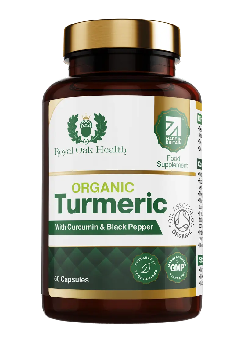 ROYAL OAK Health organic turmeric, cuminin and black pepper (120 capsules)