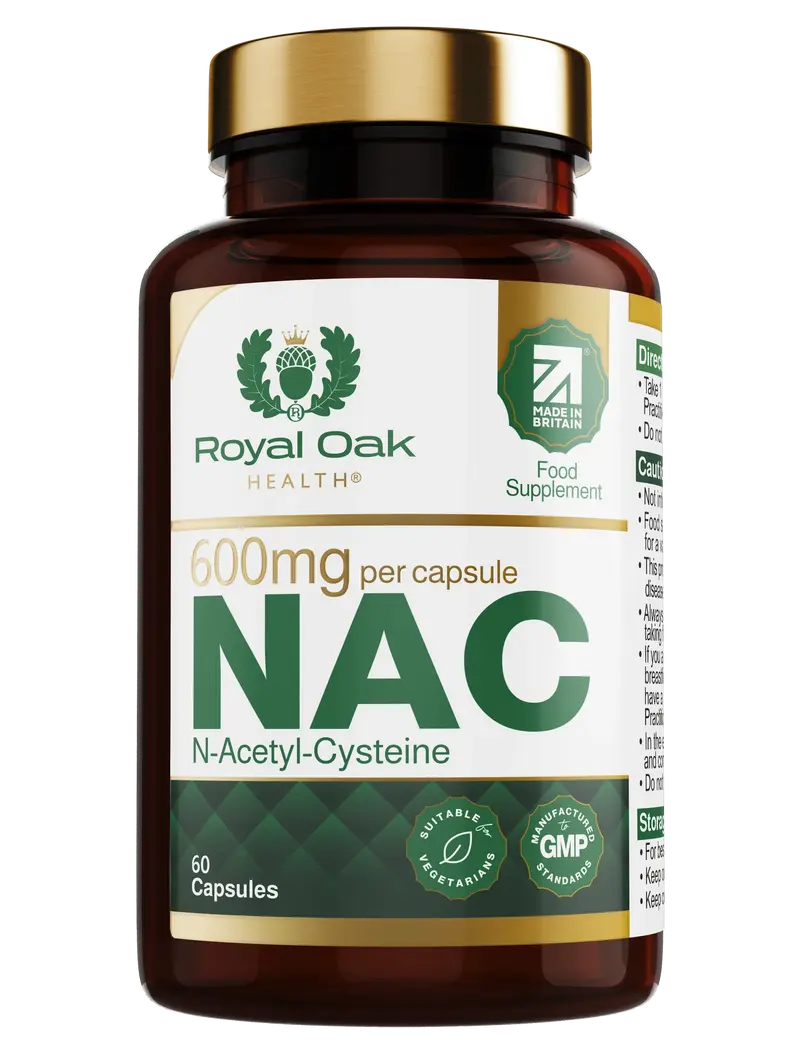 Royal oak  NAC - N-Acetyl-Cysteine 600mg 60capsules