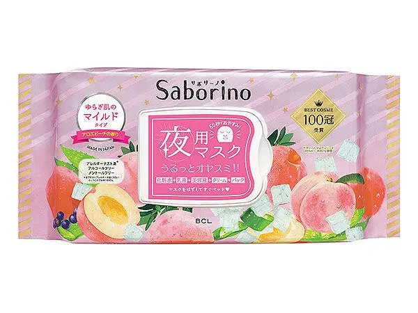 Saborino γNewγ Good night mask-aloe vera peach aroma/28 into 5-in-one effect