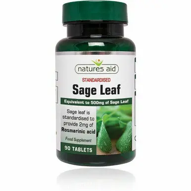 Sage Leaf Garden Sage leaves Salvia Officinalis 90 tablets 2mg rosamarinic aci