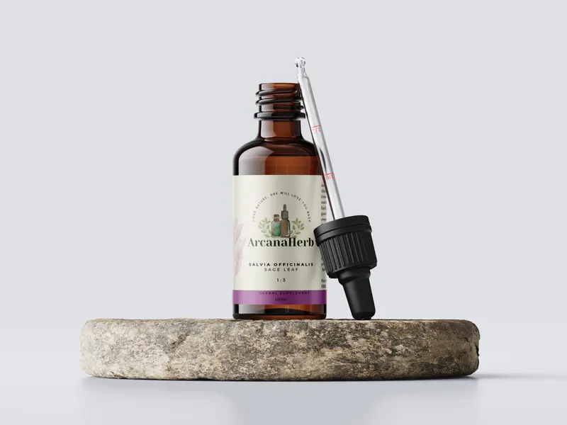 Sage tincture. Salvia Officinalis. 1
