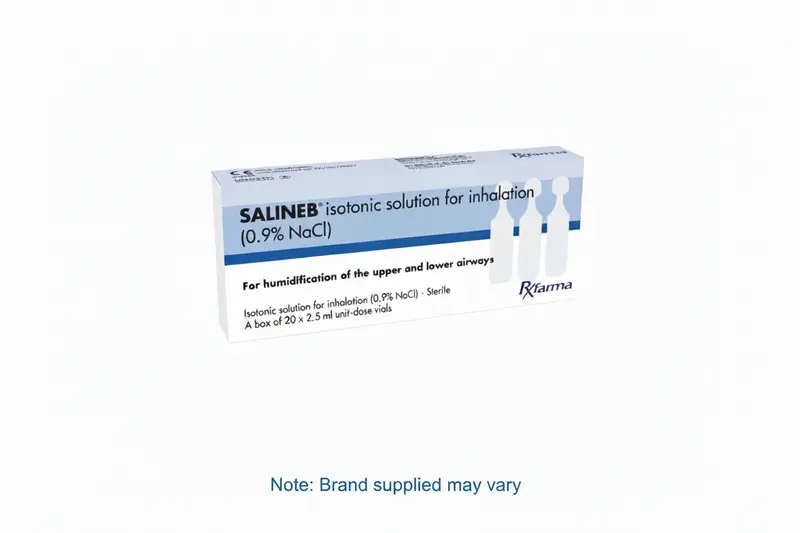 Saline Nebules 0.9% (Sodium Chloride) 2.5ml - box of 20
