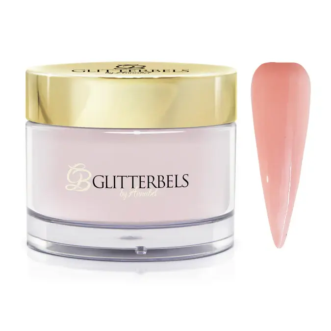 Salmon Pink Glitterbels Coloured Acrylic