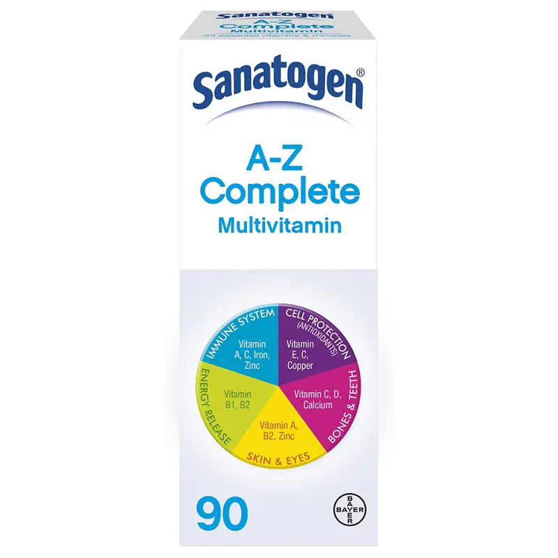 SanatoGen A-Z Complete multivitamin 1 Pack of 90 Tablets
