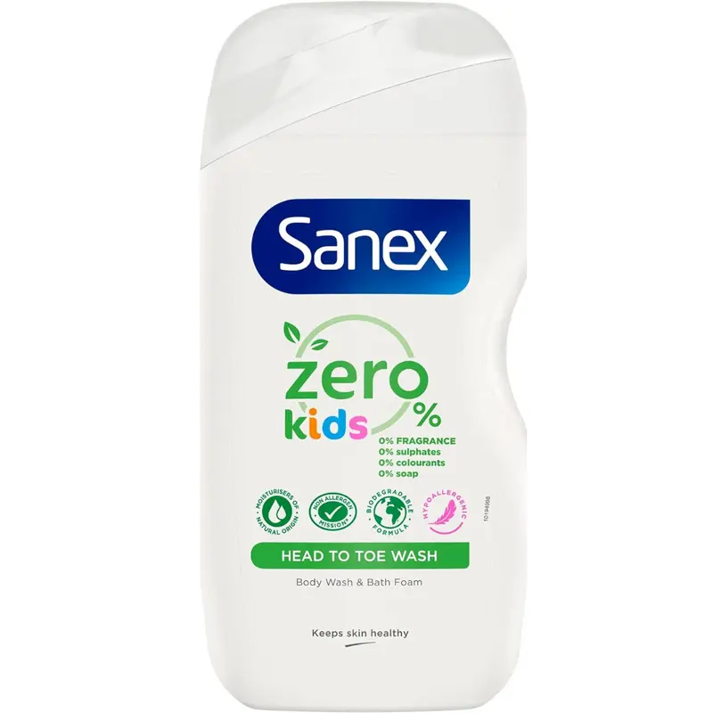 Sanex Bath Foam Zero% Kids 450ml