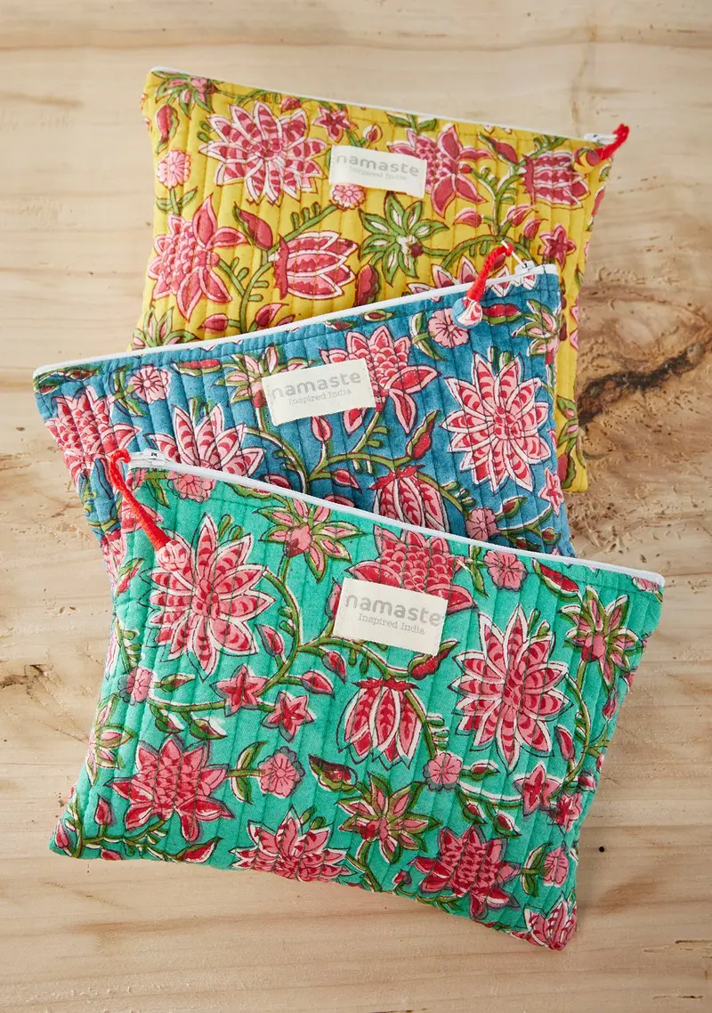 Sanganeri Block Print Pouch