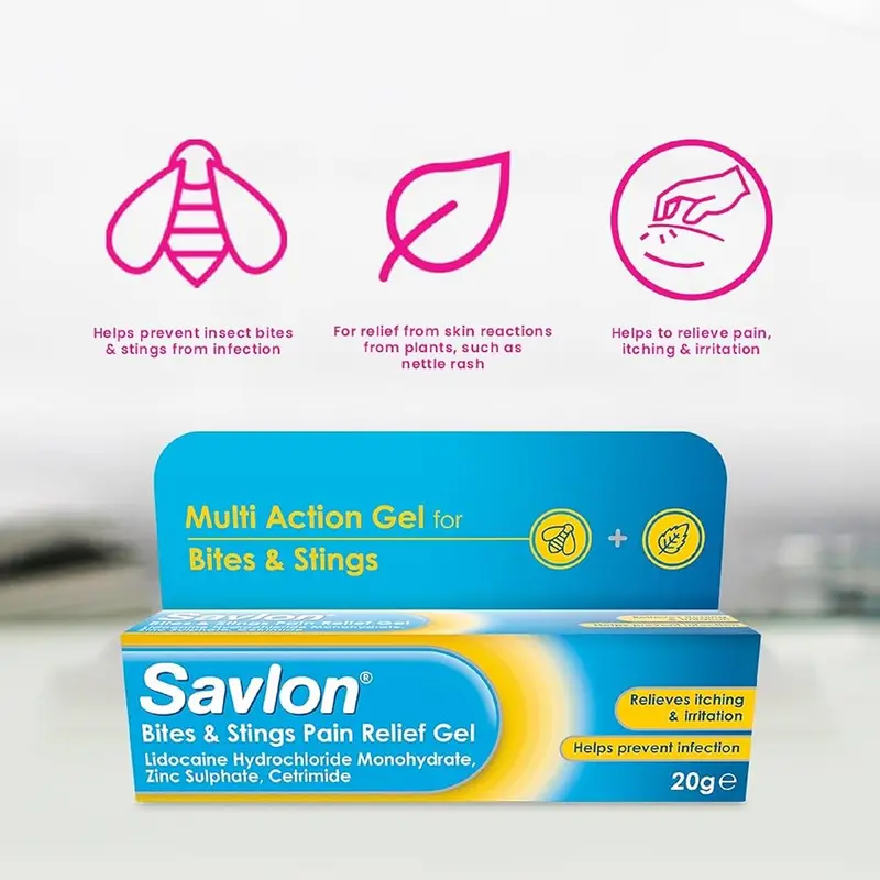 Savlon Bites & Stings Pain Relief Gel 20g