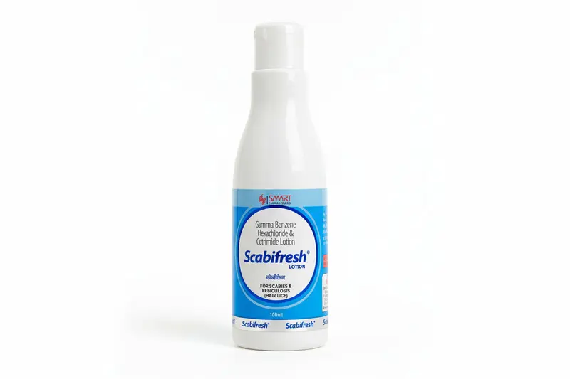 Scabifresh Lotion 100ml | Cetrimide & Gamma Benzene Hexachloride | External Use Only