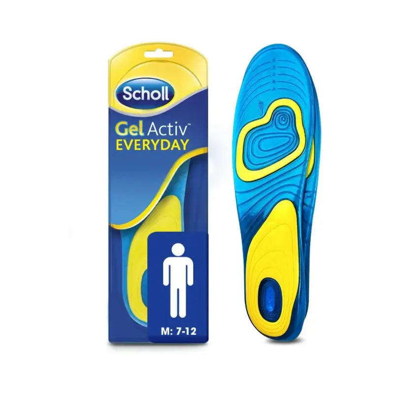 Scholl Gel Activ Everyday Insoles Men - size 7-12