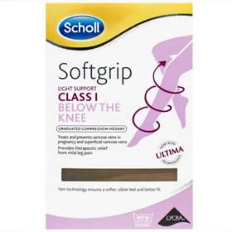 Scholl Softgrip Class 1 Below the Knee Natural Extra Large 1 Pair (D)
