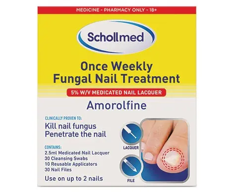 Schollmed Once Weekly Fungal Nail Treatment 5%w/v Medicated Nail Lacquer 2.5ml (A)