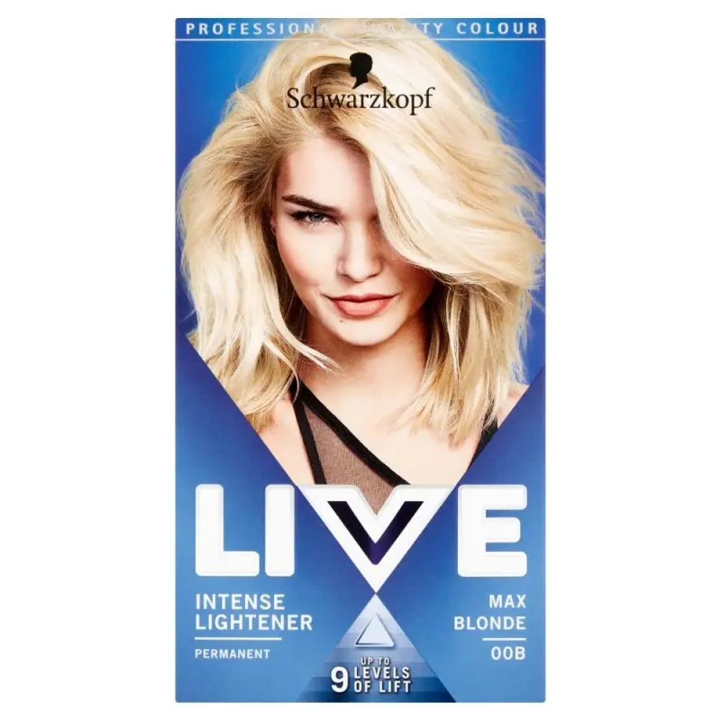 Schwarzkopf Live Intense Lightener 00B Max Blonde Hair Blonde
