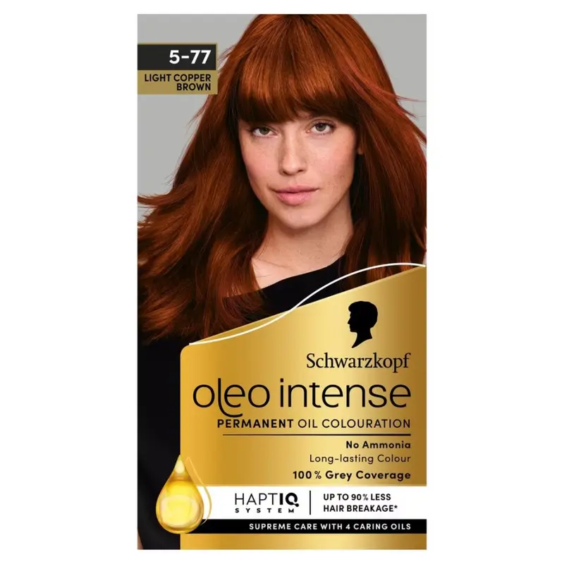 Schwarzkopf Oleo Intense 5-77 Light Copper Brown Permanent Hair Colour (U)