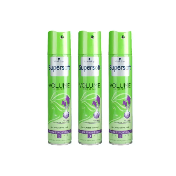 Schwarzkopf Supersoft Volume Hairspray Triple Pack