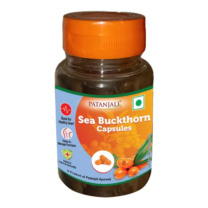 Sea Buckthorn Oil Capsules – 30 Vegan, Omega 3, 6 & 9 | Heart & Skin Wellness Support
