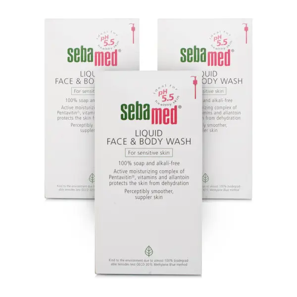 Sebamed Face & Body Wash - 3 Pack