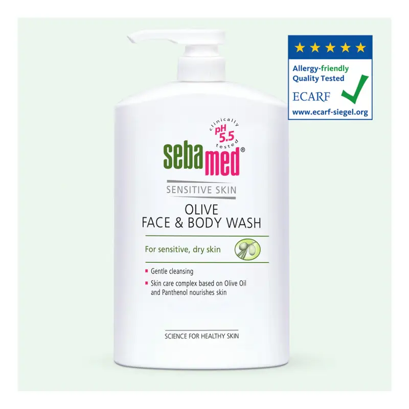 Sebamed Olive Face & Body Wash 1L