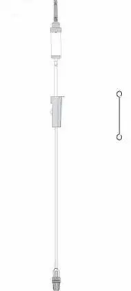 Secondary Solution Admin Set - Luer Connection with Line Label