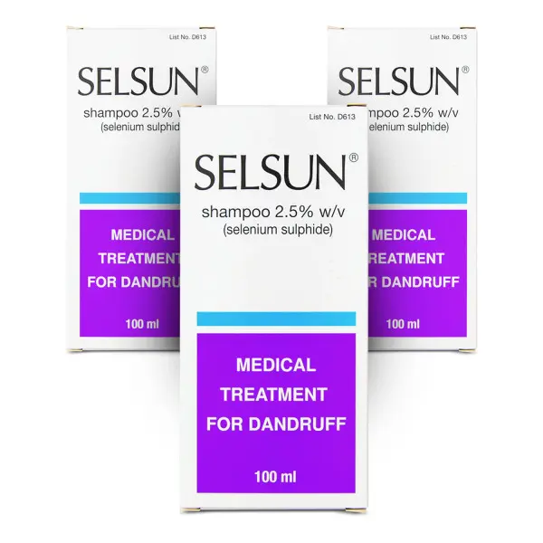 Selsun Dandruff Shampoo 2.5% - 3 Pack