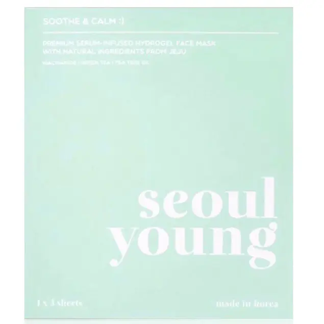 Seoulyoung - Premium Serum Infused Hydrogel Soothe & Calm Face Mask 90g. (Pack of 3)