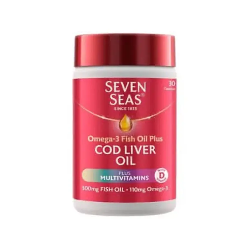 Seven Seas Cod Liver Oil Plus Multivitamins – 30 Capsules