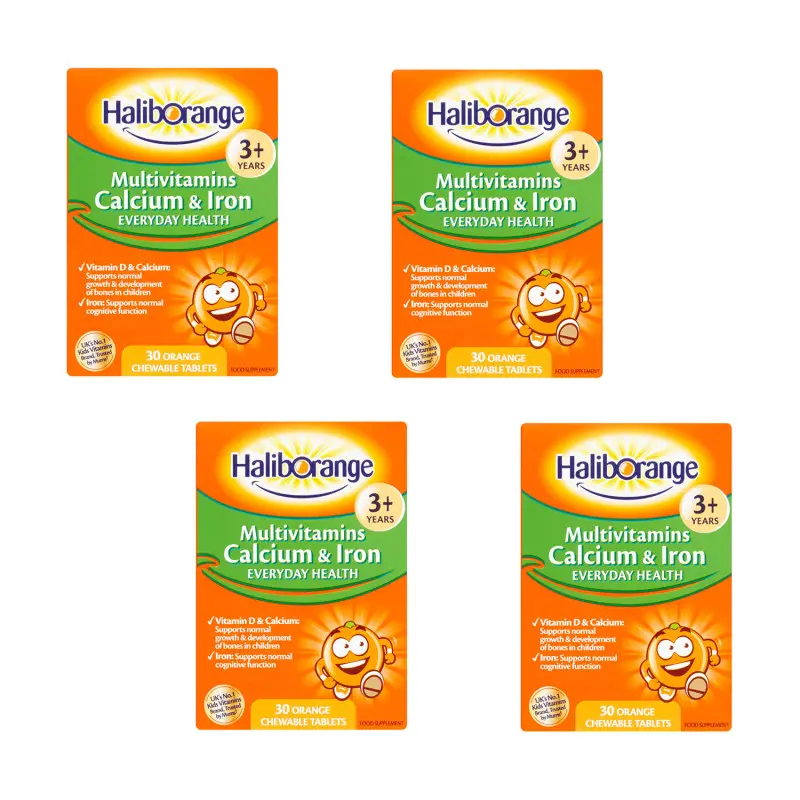 Seven Seas Haliborange Kids Calcium & Iron 4 Pack