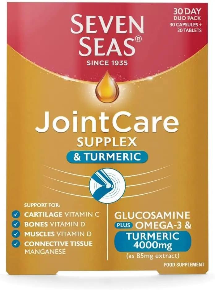 Seven Seas JointCare Supplements With Turmeric, Duo Pack