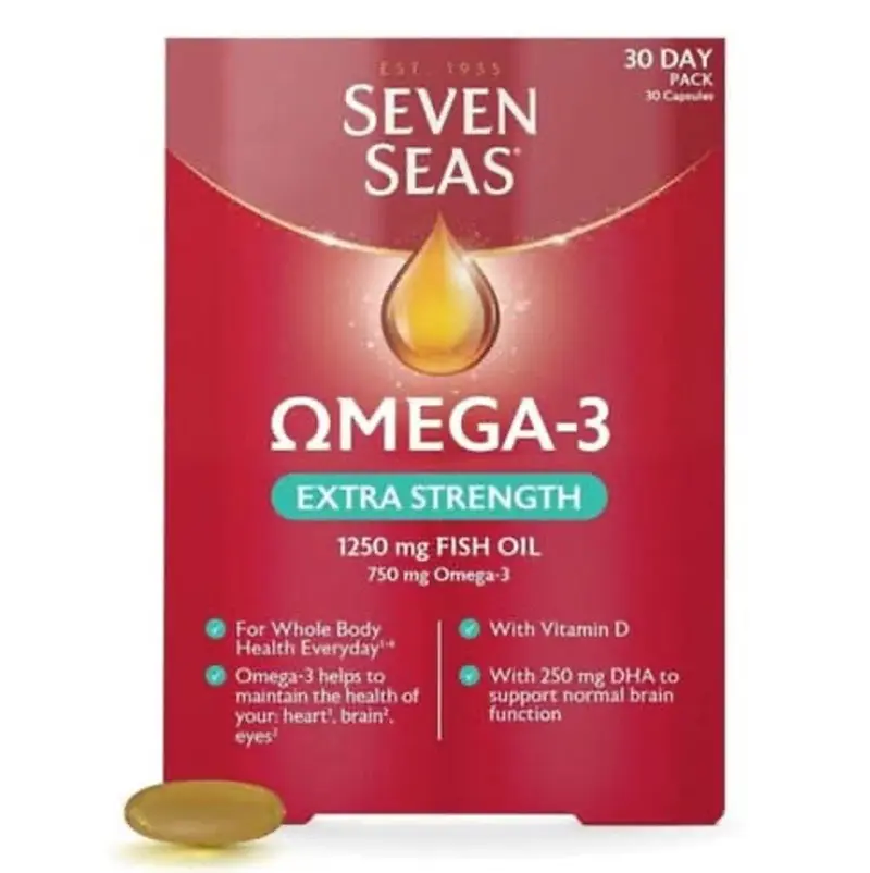 Seven Seas Omega-3 Extra Strength – 30 Capsules