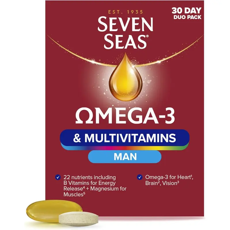 Seven Seas Omega-3 & Multivitamins Man 30-Day Pack