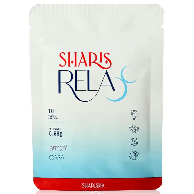 Sharisma - SharisRelax Improve Sleep Quality Relaxation, Focus and Good Mood (10 Capsules)