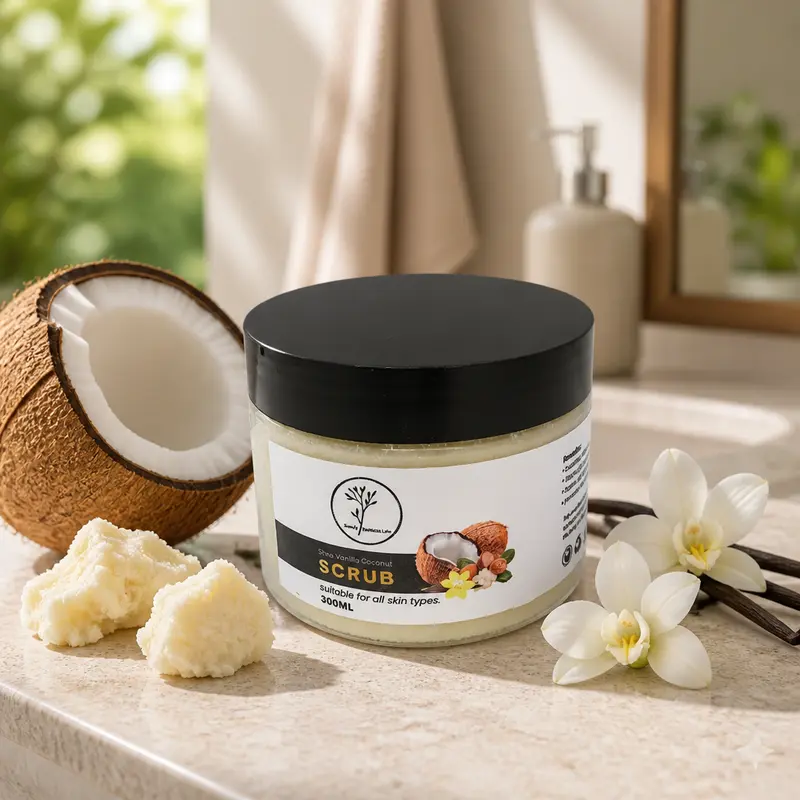 Shea, Vanilla & Coconut Body Scrub (300ml)