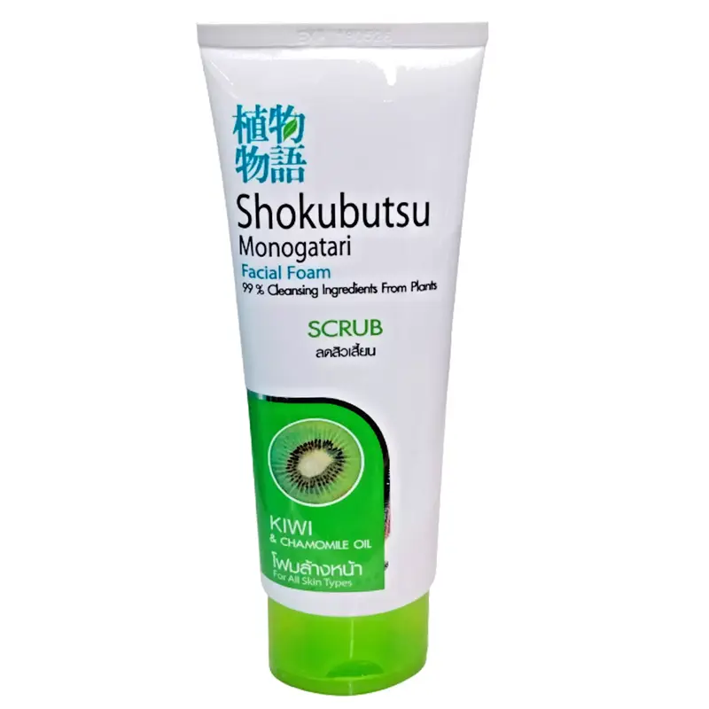 Shokubutsu - Monogatari Facial Foam Scrub Kiwi 100g.
