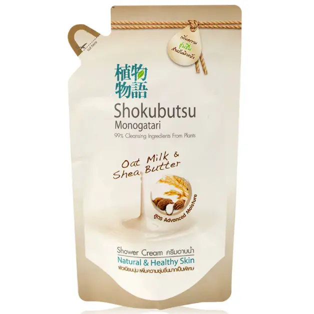 Shokubutsu - Monogatari Oatmilk And Shea Butter Shower Cream Refill 500ml.