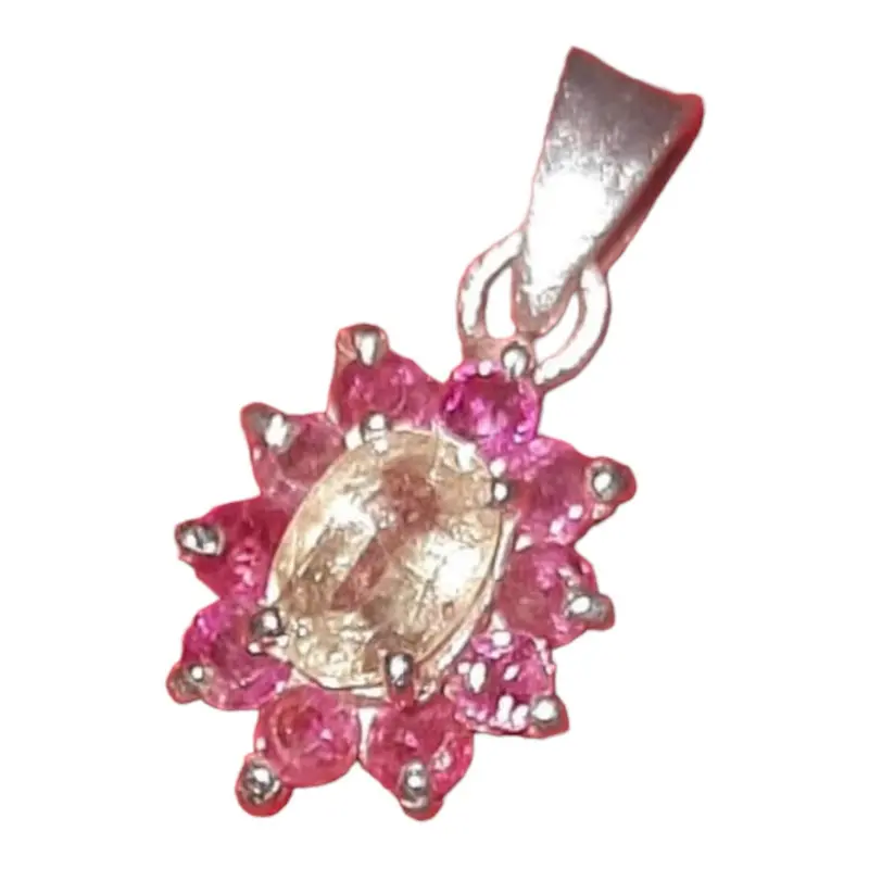Silver Sapphire Pendant