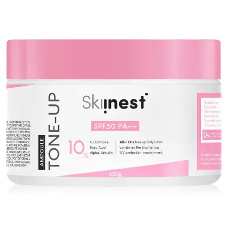Skiinest - Ultra Bright Pink Tone Up Ampoule Body Lotion SPF50 PA+++ 350g.