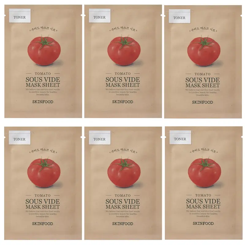 Skinfood - Tomato Sous Vide Mask Sheet 18g. (Pack of 6)
