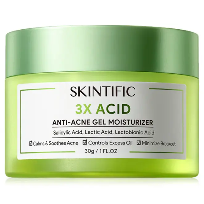 Skintific - 3X Acid Anti-Acne Gel Moisturizer 30g.