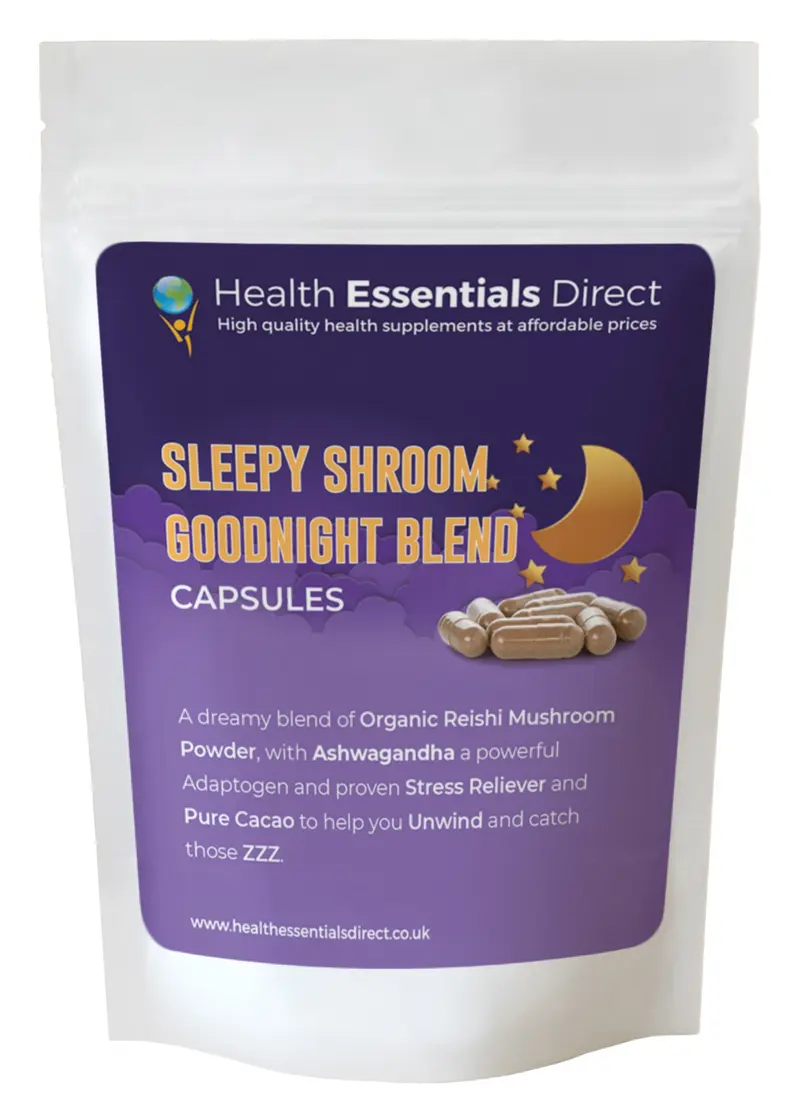 Sleep Aid Shroom Capsules - Reishi Mushroom, Ashwagandha & Cacao