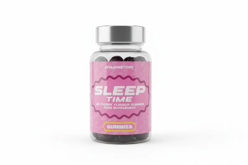 Sleep Time Gummies Cherry Flavour | 30 Gummies | Food Supplement