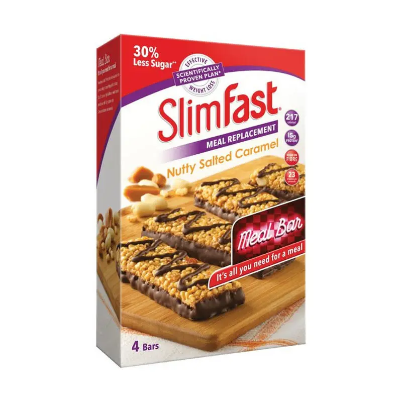 SlimFast Nutty Salted Caramel 4 Bars