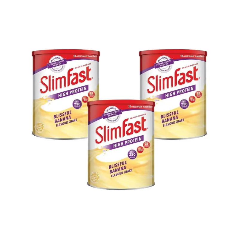 Slimfast Powder Tin Banana - Triple Pack