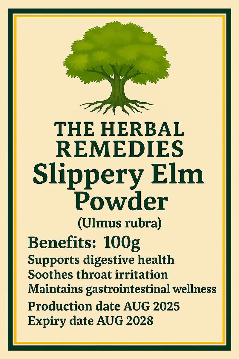 Slippery Elm Bark Powder 100g | Digestive Soother | Relax & Wind Down
